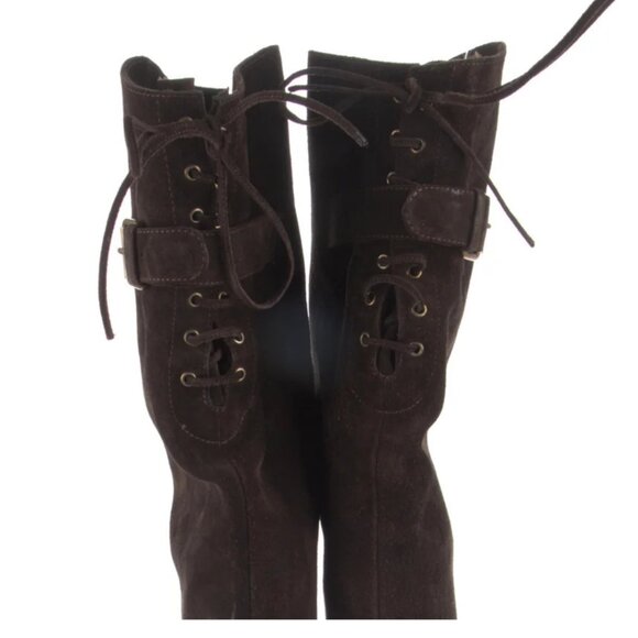 CHLOE Boots Rare Suede Over Knee  sz 38 - Picture 7 of 13